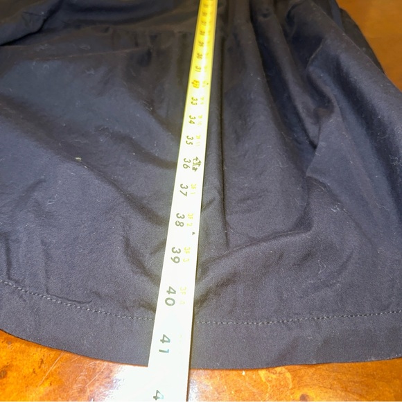 Everlane The Tiered Mockneck Dress Cotton Knee Length Black Size Small - Picture 14 of 15